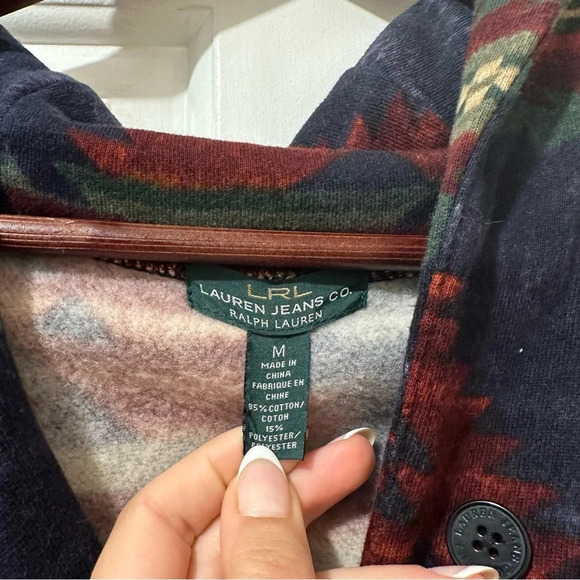 Ralph Lauren Aztec Print Fleece Sweater - Picture 3 of 9